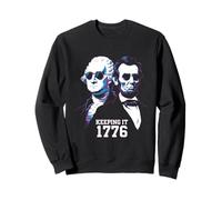 Fête des présidents : Washington Lincoln Vintage : Keeping It 1776 Sweatshirt