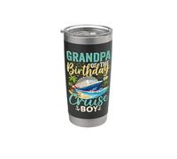 Fête des vacances du grand-père de l'anniversaire de Cruise Boy Gobelet isotherme en acier inoxydable double paroi