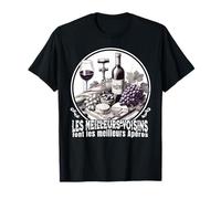 Fête des Voisins & Apéro idée cadeau alcool raisins olives T-Shirt