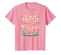 Fête d'halloween Amusante et effrayante avec Monster Mash It Up T-Shirt, Enfant, Rose, 10 Ans