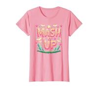 Fête d'halloween Amusante et effrayante avec Monster Mash It Up T-Shirt, Femme, Rose, XS