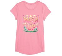 Fête d'halloween Amusante et effrayante avec Monster Mash It Up T-Shirt, Fille, Rose, XS