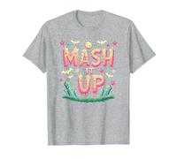 Fête d'halloween Amusante et effrayante avec Monster Mash It Up T-Shirt, Homme, Gris Chiné, XXL