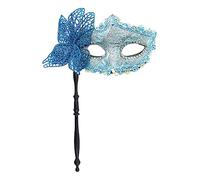 Fête d'Halloween avec bâton de maintien, joli papillon pour bal masqué, bal de promo, fête d'Halloween avec bâton de maintien pour bal masqué
