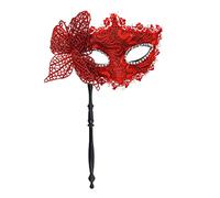 Fête d'Halloween avec bâton de maintien, joli papillon pour bal masqué, bal de promo, fête d'Halloween avec bâton de maintien pour bal masqué