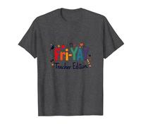 Fête du Divertissement Scolaire Happy Fri-Yay Teacher Edition T-Shirt, Homme, Chiné Foncé, S