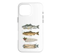 Fête du Poisson de Noël Dîner Gourmand de Fruits de mer Coque pour iPhone 16 Pro Max