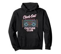 Fête du travail Clock Out Culture Club Sweat à Capuche