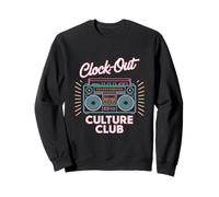 Fête du travail Clock Out Culture Club Sweatshirt