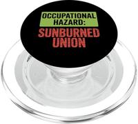 Fête du Travail Risque Professionnel Syndicat des Coups de Soleil PopSockets PopGrip pour MagSafe