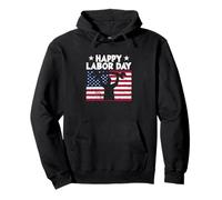 Fête du Travail Union Drapeau Américain Patriotique Happy Labor Day Sweat à Capuche