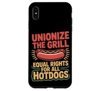 Fête du Travail Unionize The Grill égal Droits pour Tous Les Hot-Dogs Coque pour iPhone XS Max