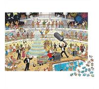 Fête en Plein air sur Le Pont d'un paquebot : Un véritable Chaos Puzzle en Bois Imperméable DIY Puzzles De 1000 Pièces pour Adultes Amusant Jeux Éducatifs