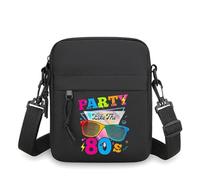 Fête en sac à dos comme The 80's Men Women Messenger avec bretelle ajustable Cadeau vintage crossbody sports Shoulder Festival