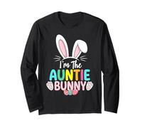 Fête familiale de Pâques I'm The Auntie Bunny Rabbit Manche Longue