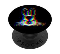 Fête Musicale d'halloween EDM Techno Rave Bunny Trippy Vaporwave PopSockets PopGrip Adhésif