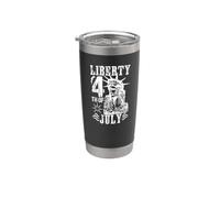 Fête patriotique du 4 juillet de la Liberté aux États-Unis Gobelet isotherme en acier inoxydable double paroi