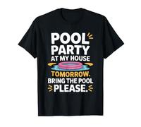 Fête Piscine Bring The Pool Party Soirée D'été Barbecue T-Shirt
