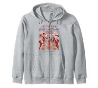 Fête pour Les 99% - Eat Rich Skeleton Celebration Sweat à Capuche