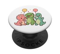 Fête préhistorique de Copains Mignons PopSockets PopGrip Adhésif