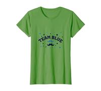 Fête prénatale de la Moustache Bleue de l'équipe T-Shirt, Femme, Herbe, M