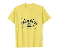Fête prénatale de la Moustache Bleue de l'équipe T-Shirt, Homme, Citron, M