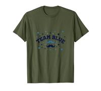 Fête prénatale de la Moustache Bleue de l'équipe T-Shirt, Homme, Olive, M