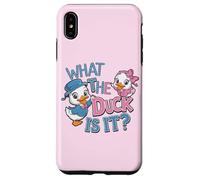 Fête prénatale de What The Duck is It Gender Reveal Coque pour iPhone XS Max