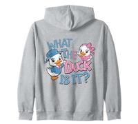 Fête prénatale de What The Duck is It Gender Reveal Sweat à Capuche