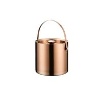 Fête Seau à glace double couche en acier inoxydable avec couvercle for bars cocktails, congélateurs et caves vin Bac à boissons(Moyen)