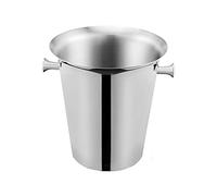 Fête Seau à Glace en Acier Inoxydable Brillant et Lumineux for les Fêtes, Champagne 5L for la Fête de Noël, Barbecues Jardin, Bar Plein Air Bac à boissons
