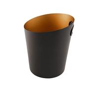 Fête Seau à glace en acier inoxydable, seau vin de 5 l qualité alimentaire for boissons et fêtes. métal noir parfait for les bouteilles, champagne ou bière Bac à boissons