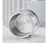 Fête Seau à glace en métal double paroi avec couvercle, idéal for les bars domicile, for rafraîchir la bière, le champagne et vin Bac à boissons(Petit)