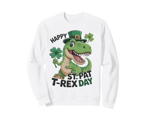 Fête St Patrick's Pat T-Rex Day Kids Trèfle Irlandais Sweatshirt