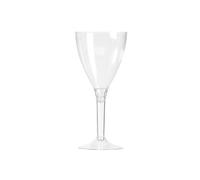 Fêter et recevoir 10 Verres à vin Pied Cristal 160 ML - Blanc - Taille Unique