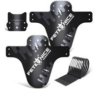 FETESNICE Garde-Boue de vélo de Montagne réglable, Compatible Avant et arrière, s'adapte aux Tailles de Roues 26 ", 27,5", 29 ", Grande Taille et Fat Bike, 2 pièces (Cendre-B)