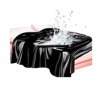 Fétiche drap imperméable feuilles de sexe vernis pour couples fantaisies de désir épaisseur 0,18 mm PVC (210 * 210cm noir)