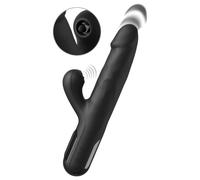 Fétiche - Vibromasseur à poussée, 3 moteurs (noir)