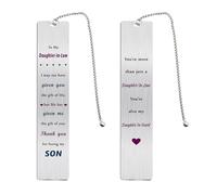 Fetiger Marque-page unique pour belle-fille, cadeau de Noël de la part d'une belle-fille, cadeau d'anniversaire de mariage