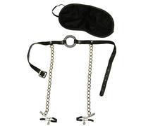 Fetish Fantasy Bâillon O Anneau avec Pinces à Seins