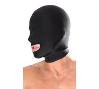 Fetish Fantasy Cagoule Noir Ouverture Bouche PD3855-02 TU