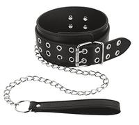 Fetish Tentation 6060170010 Collier Fétichiste Double Fermeture/Laisse Chaîne