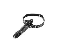 Fetish Tentation Baillon double gode noir