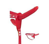 Double gode ceinture rouge - Fetish Tentation