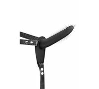 Fetish Tentation Gode Ceinture Noir Vibrant en Silicone USB