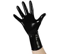 Fetisso Gants en latex courts en caoutchouc 1510 - Noir - Taille : XS