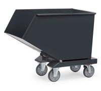 Fetra Benne 800l Volume 800 kg Capacité de charge Grey Edition, avec robinet de vidange