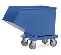 Fetra Benne basculante 800l de volume avec robinet de vidange, capacité de charge 800 kg