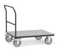 Fetra Chariot à barre de poussée 1200x800mm surface de chargement Grey Edition