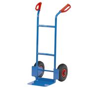 fetra fetra Diable en tube d'acier B1125L - roues à bandage pneumatique, charge max. 200 kg Quantité:1